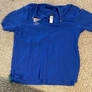 Polo by Ralph Lauren men Vibrant Blue Polo Shirt(MEN)